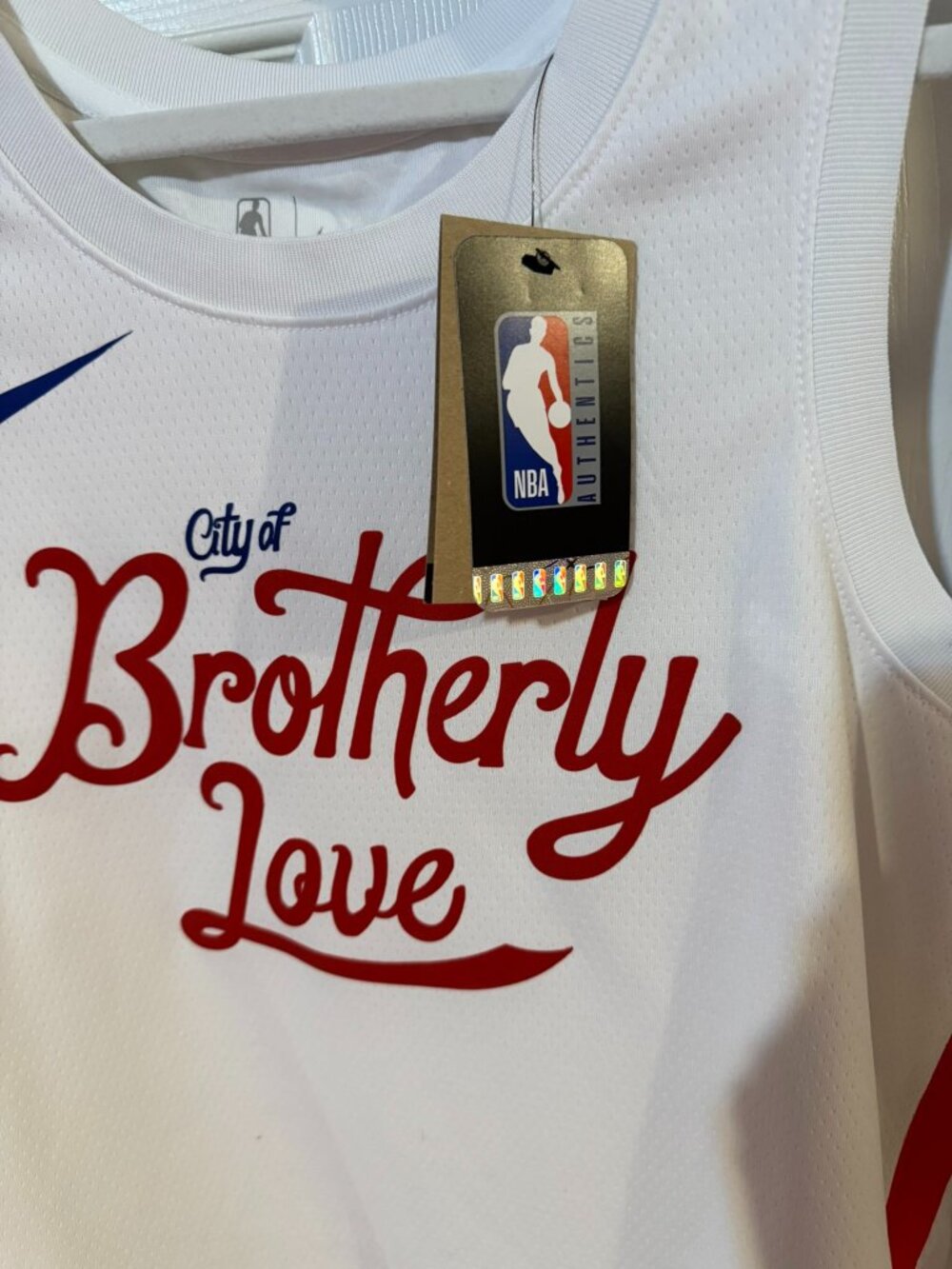 NWT Nike Philadelphia 76ers "City of Brotherly Love" Jersey | Men’s Medium